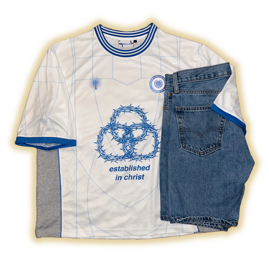 Established in Christ Blue Jersey